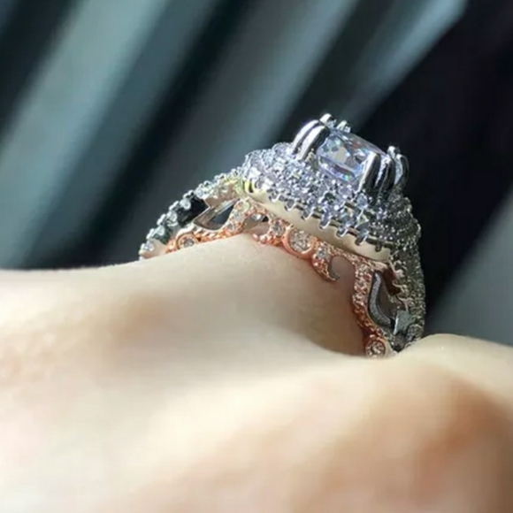 New Silver Two Tone Ring - Picture 3 of 6